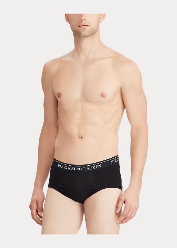 Men's Polo Ralph Lauren Cotton 4-Pack Briefs | 605492UZB